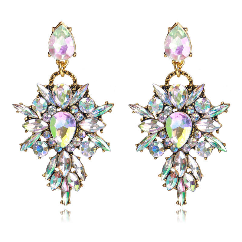 Iridescent hot sale chandelier earrings