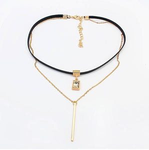 Paris Double-Layer Choker Necklace