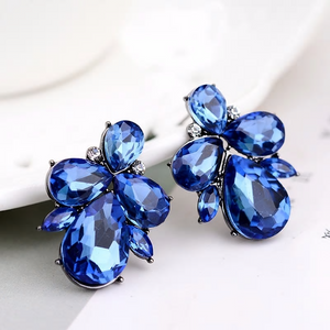 Sapphire Crystal Stud Earrings